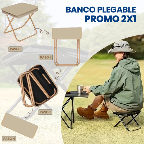 Banco Plegable Portátil - PROMO 2X1