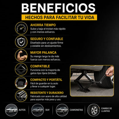 Llave de trinquete para uso mas facil de Tricket