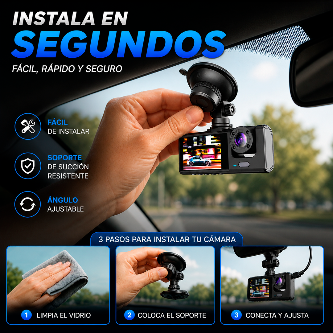 Cámara para Carros HD 1080P con WiFi + App