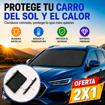 Cortina Retráctil Parasol Para Carros - OFERTA 2X1