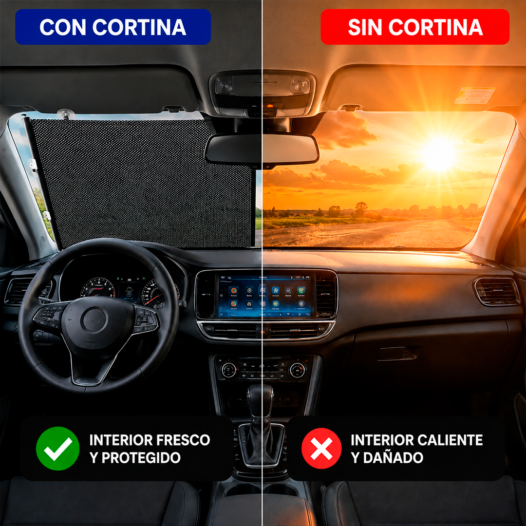 Cortina Retráctil Parasol Para Carros - OFERTA 2X1